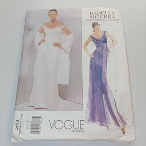 Badgley Mischka Vintage Vogue 2134 Sewing Pattern 18-20-22